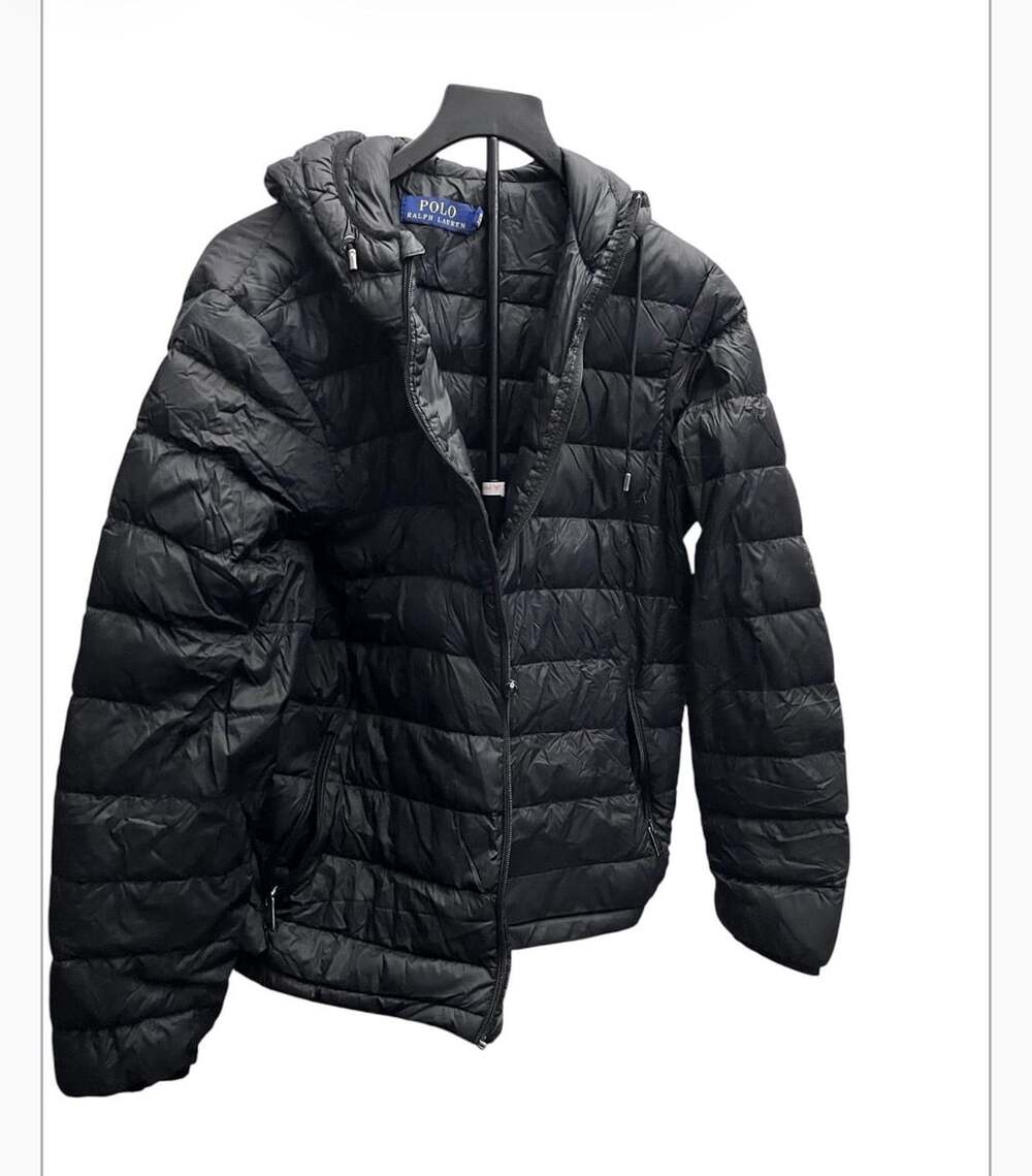 Polo Ralph Lauren Black Quilted Puffer Jacket with Hood